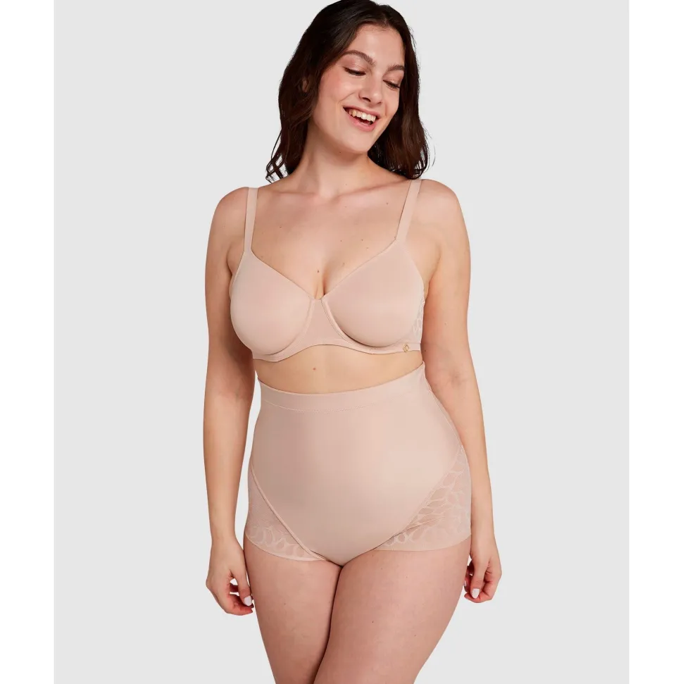 Buy Perfect Curves Ultra High Waist Lace Shaping Brief-Blush