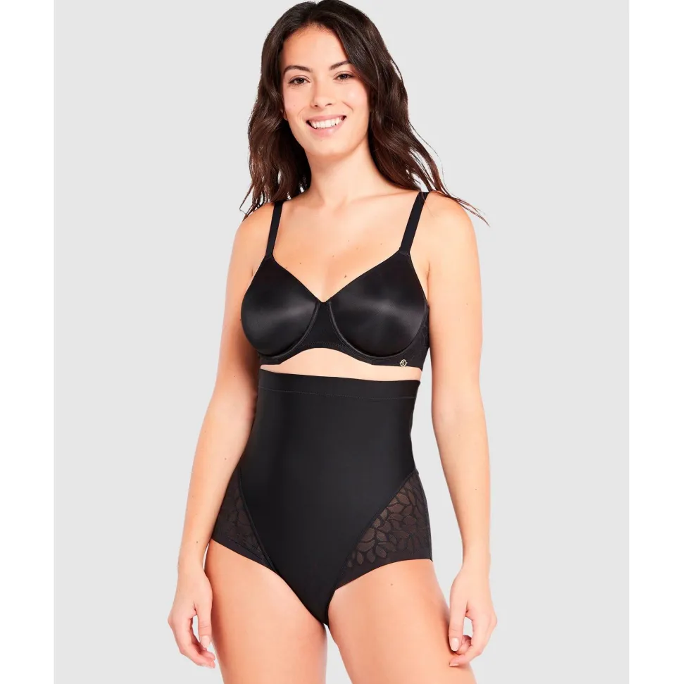 Buy Perfect Curves Ultra High Waist Lace Shaping Brief-Black