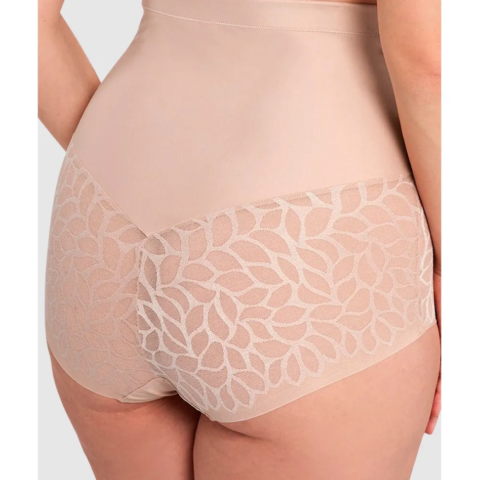 Buy Perfect Curves Ultra High Waist Lace Shaping Brief-Blush
