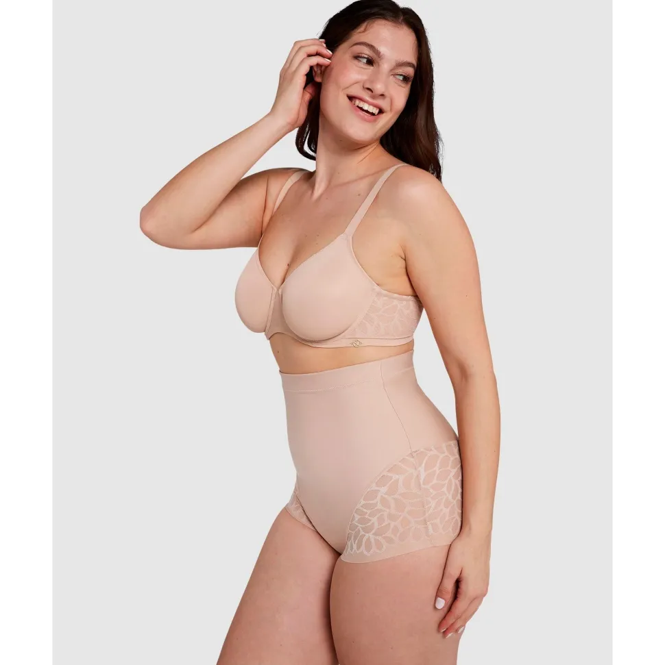 Buy Perfect Curves Ultra High Waist Lace Shaping Brief-Blush