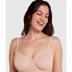 Buy Perfect Curves Wired Minimiser Bra with Lace-Blush