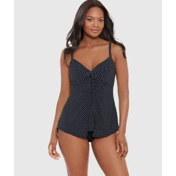 Buy Pin Point Love Knot DD Cup Underwired Tankini Top