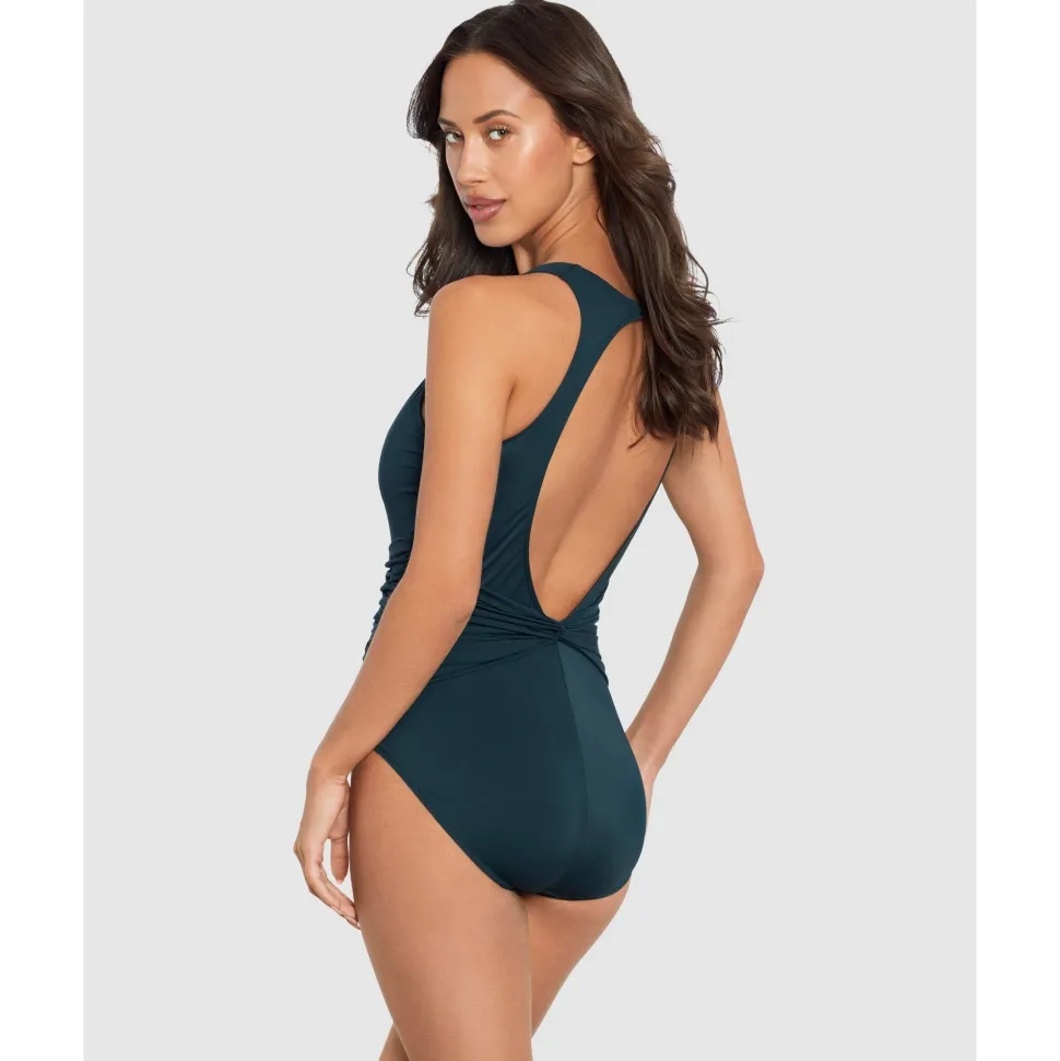 Buy Plot Twist Valerie One Piece Shaping Swimsuit-Verdigris