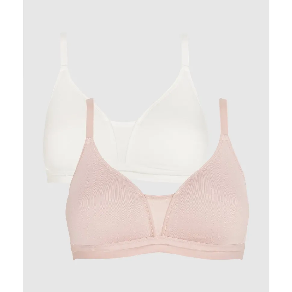 Buy Posie Racerback Wirefree T-Shirt Style Teen Bra (2 Packs)