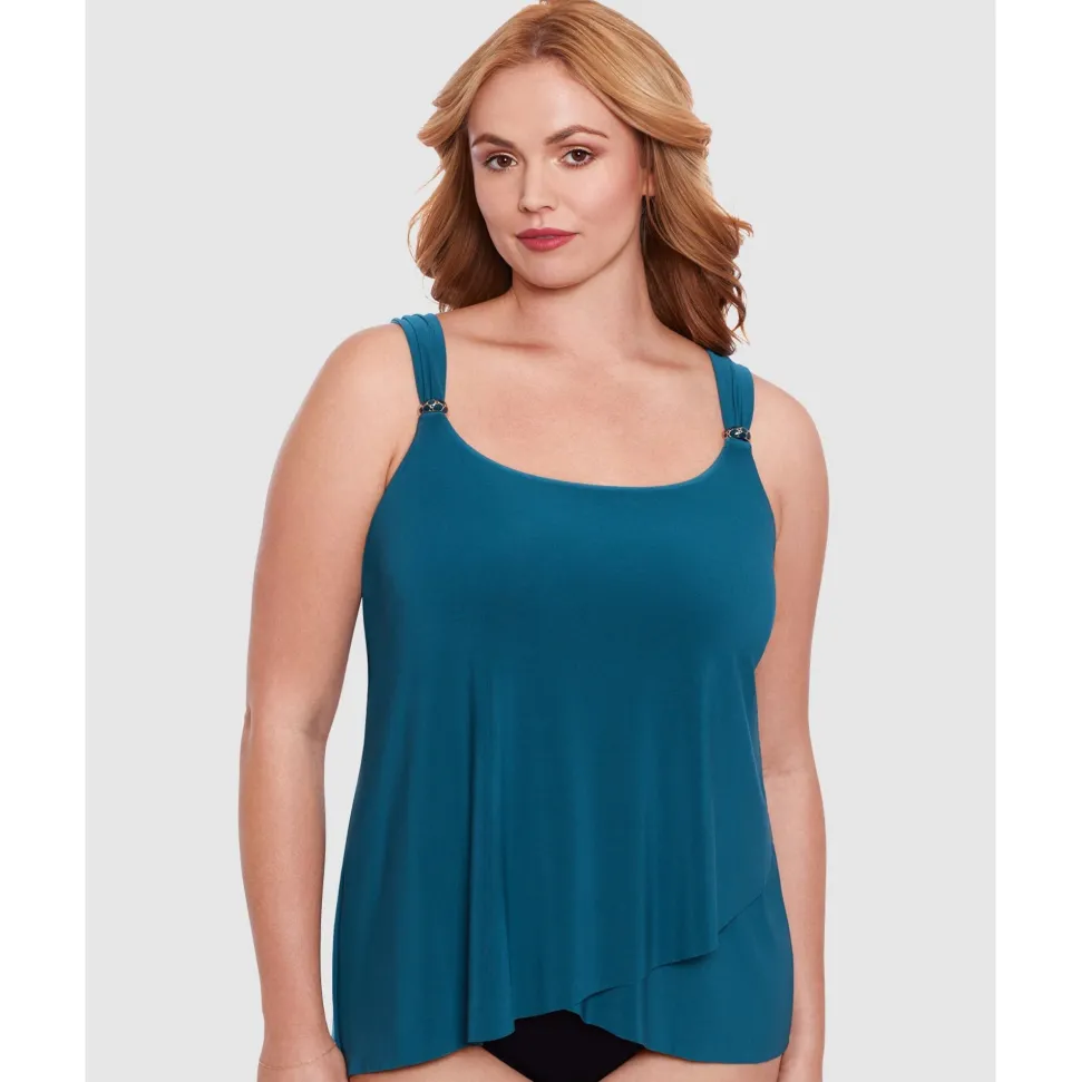 Buy Razzle Dazzle Underwired Plus Size Tankini Top