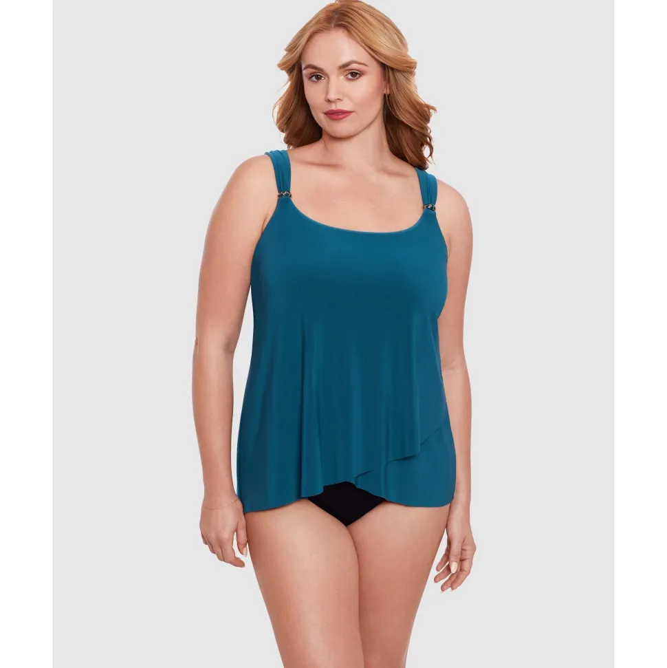 Buy Razzle Dazzle Underwired Plus Size Tankini Top