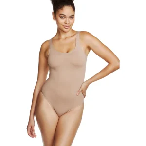 Buy Real Smooth® Shaping Control Thong Bodysuit-Stucco