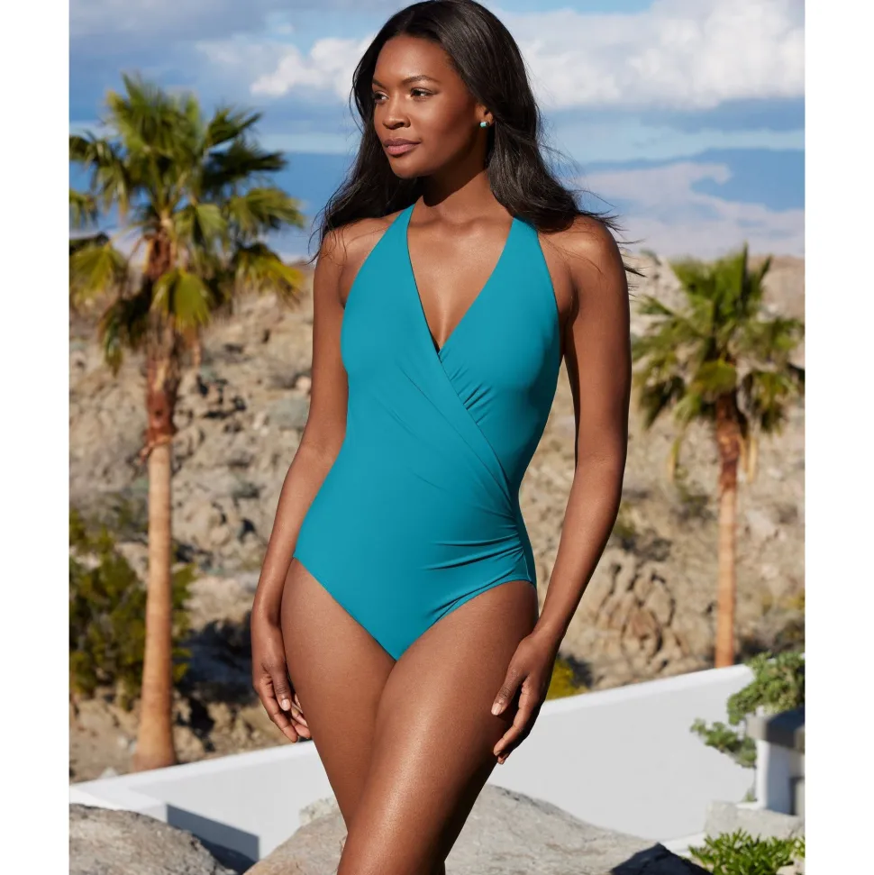 Buy Rock Solid Wrapsody Halter Neck Shaping Swimsuit