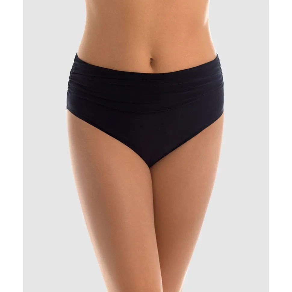 Buy Ruched Figure Shaping High Waist Bikini Bottom