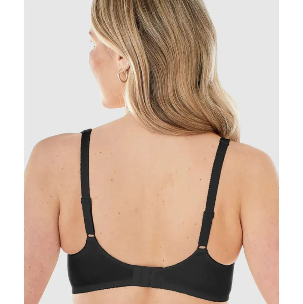 Buy Satin Trim Wirefree Unlined Cotton Bra