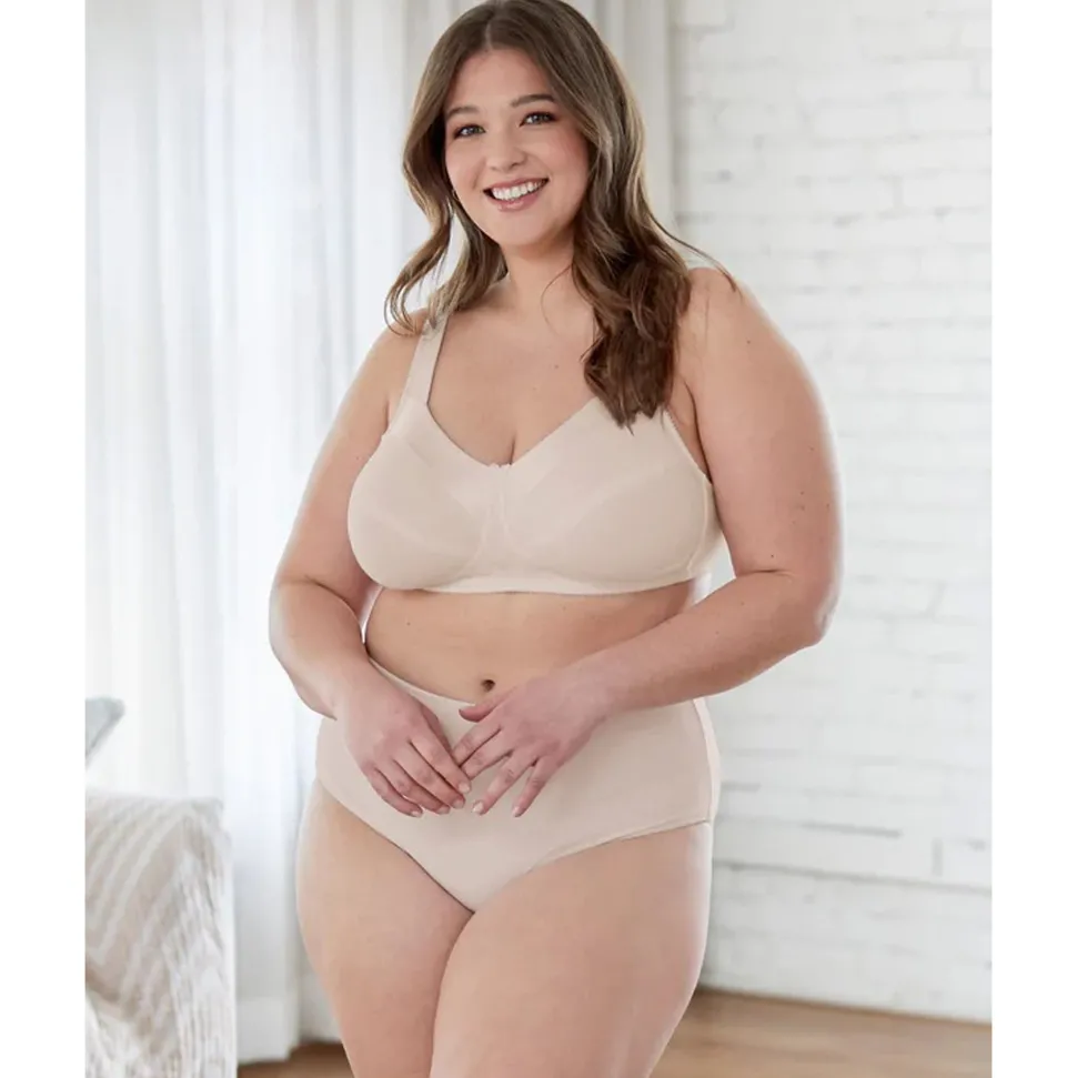 Buy Satin Trim Wirefree Unlined Cotton Bra