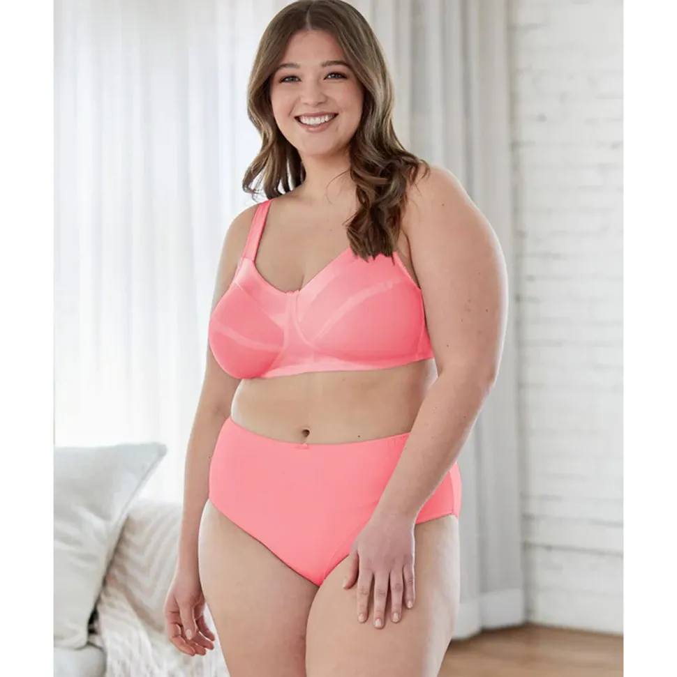 Buy Satin Trim Wirefree Unlined Cotton Bra