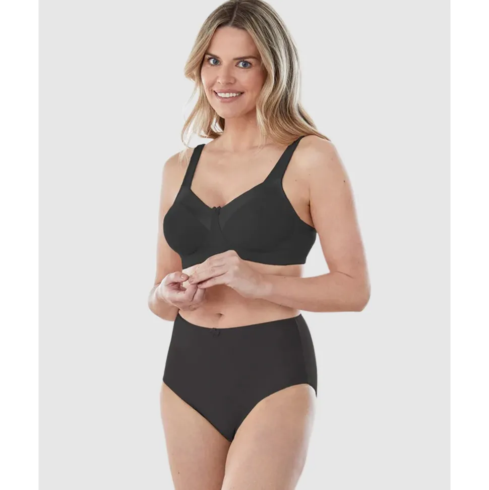 Buy Satin Trim Wirefree Unlined Cotton Bra