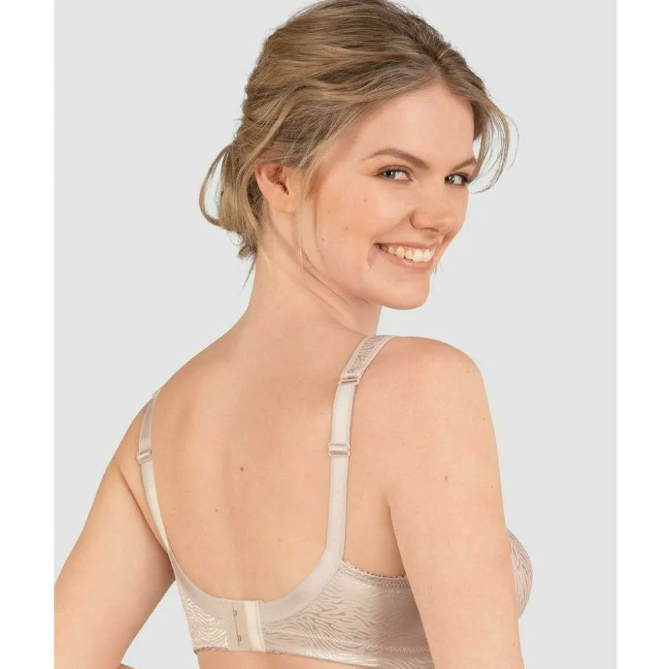 Buy Satin Wide Strap Soft & Wireless Minimiser Bra