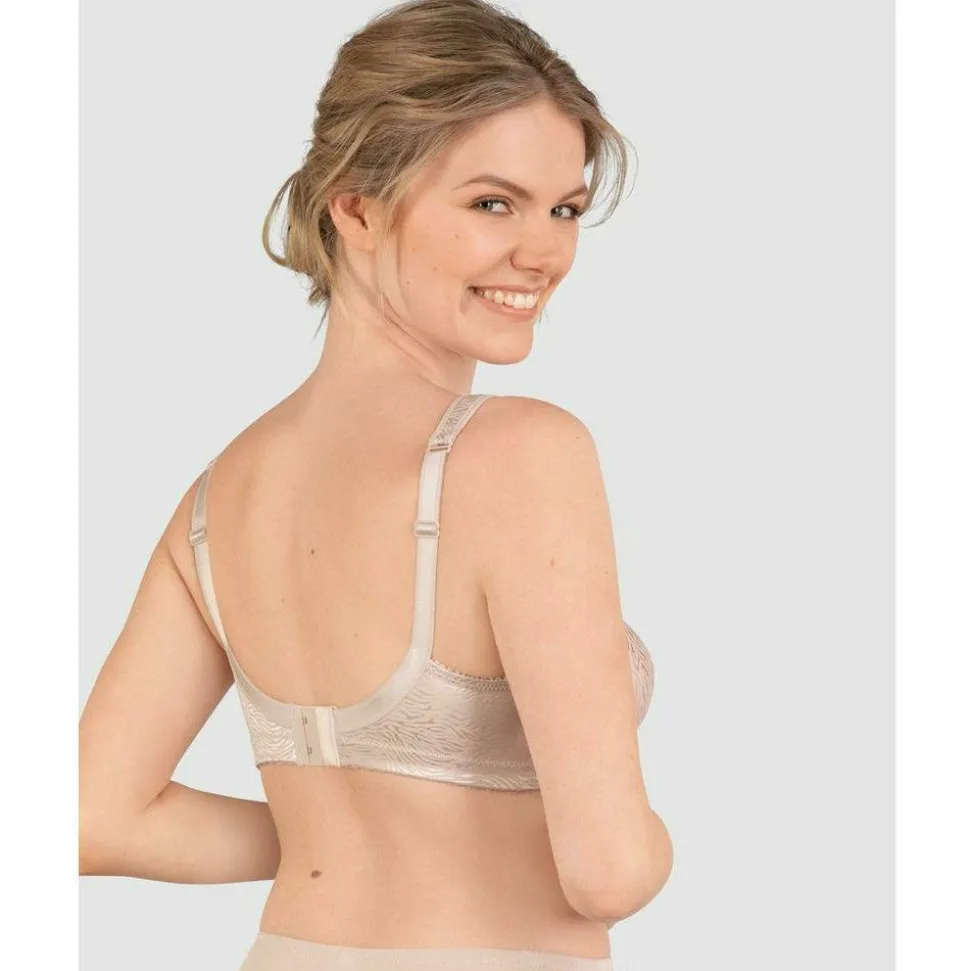 Buy Satin Wide Strap Soft & Wireless Minimiser Bra