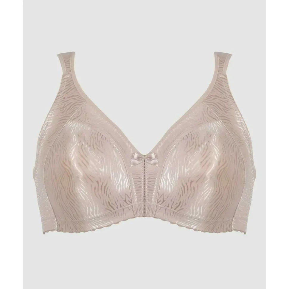 Buy Satin Wide Strap Soft & Wireless Minimiser Bra