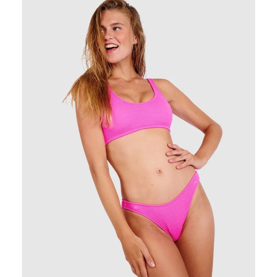 Buy Scrunchy Naida Ribbed High Leg Bikini Bottom