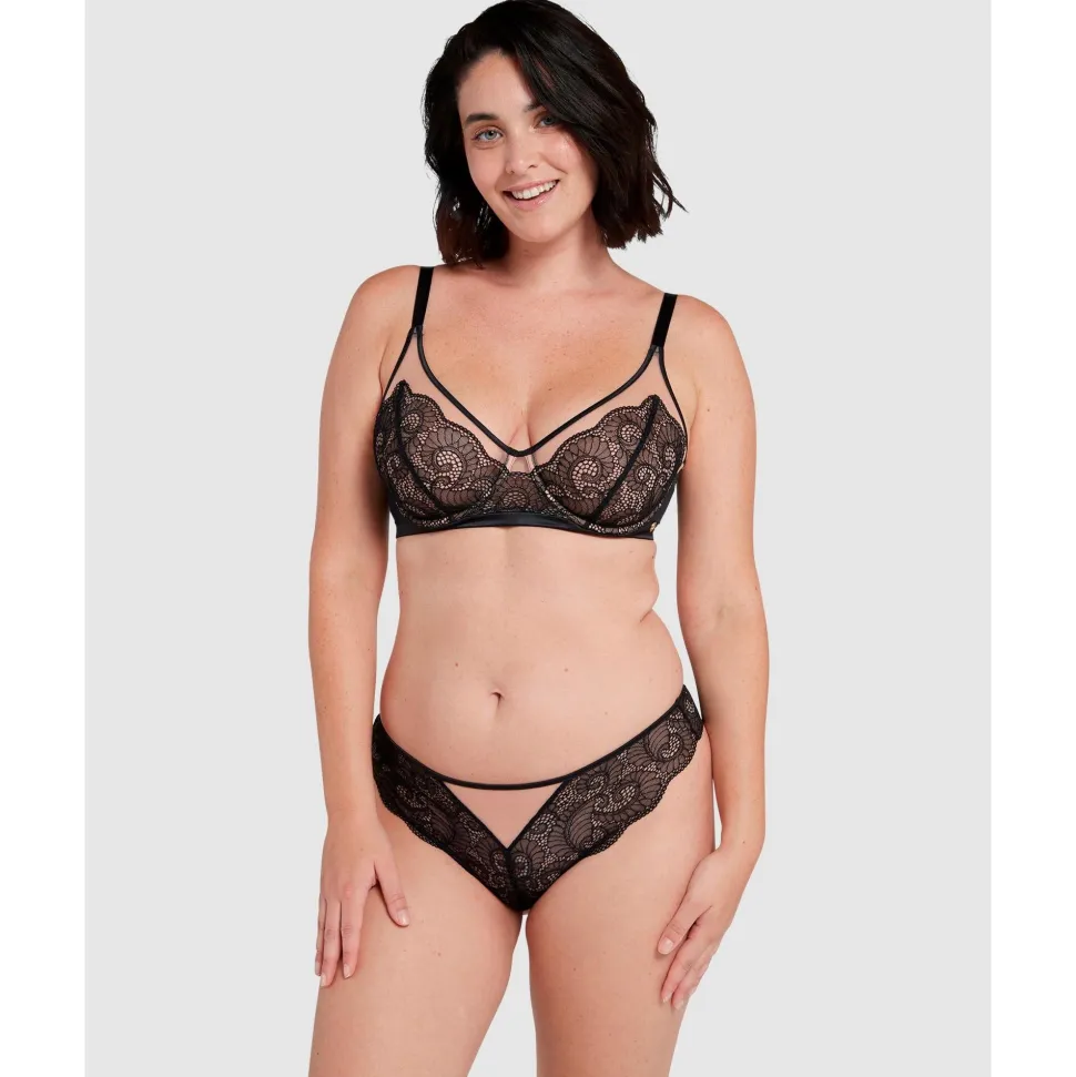 Buy Serena Wired Tulle & Lace Plunge Bra