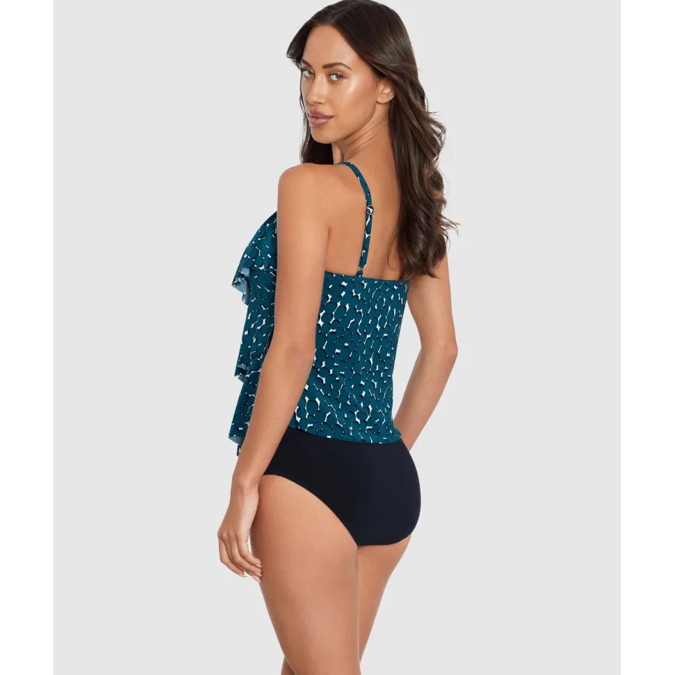Buy Shadow Dot Rita Tiered Soft Cup Tankini Top