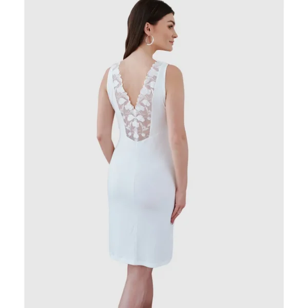 Buy Short Viscose Nightie with Embroidery