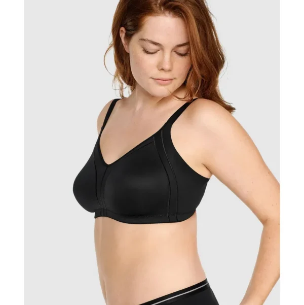 Buy Side Smoothing Wirefree Minimiser Bra-Black