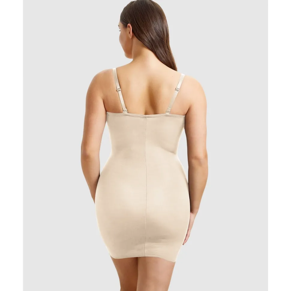 Buy Sleek Essentials Convertible-to-Strapless Shaper Slip-Warm Beige