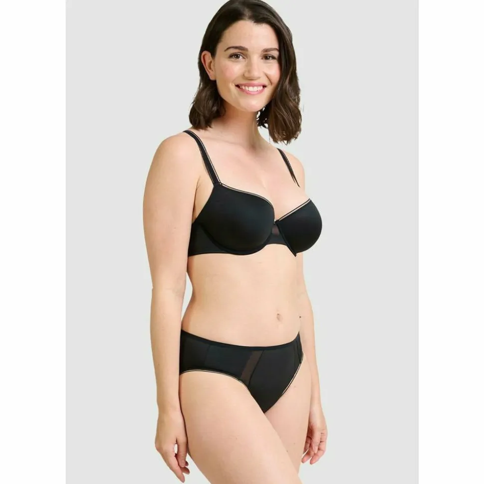 Buy So Refresh Underwired Padded Spacer Bra-Black