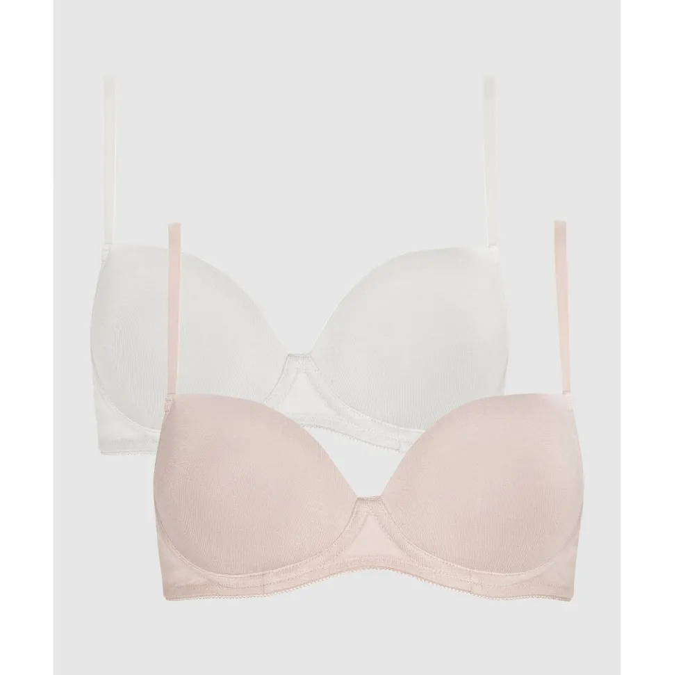 Buy Sophia Wirefree Viscose T-Shirt Style Teen Bra (2 Pack)