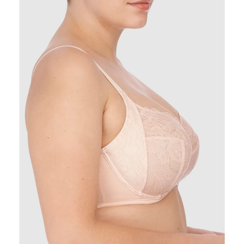 Buy Statement Supportive Full Figure Wired Lace Bra Cameo Rose/Cashmere