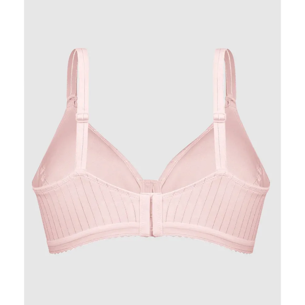 Buy Striped Cotton Lightly Lined Wirefree Plunge Bra