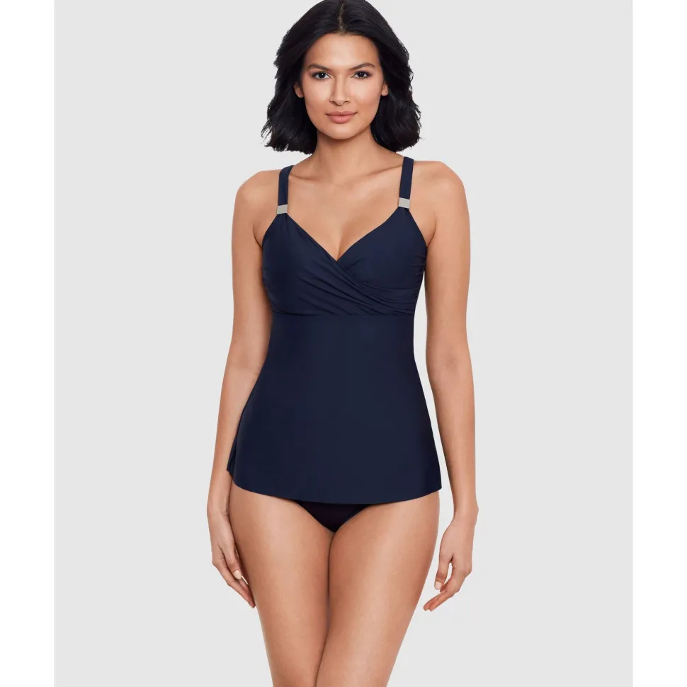 Buy Surplice Loose Fit Wired Tankini Top