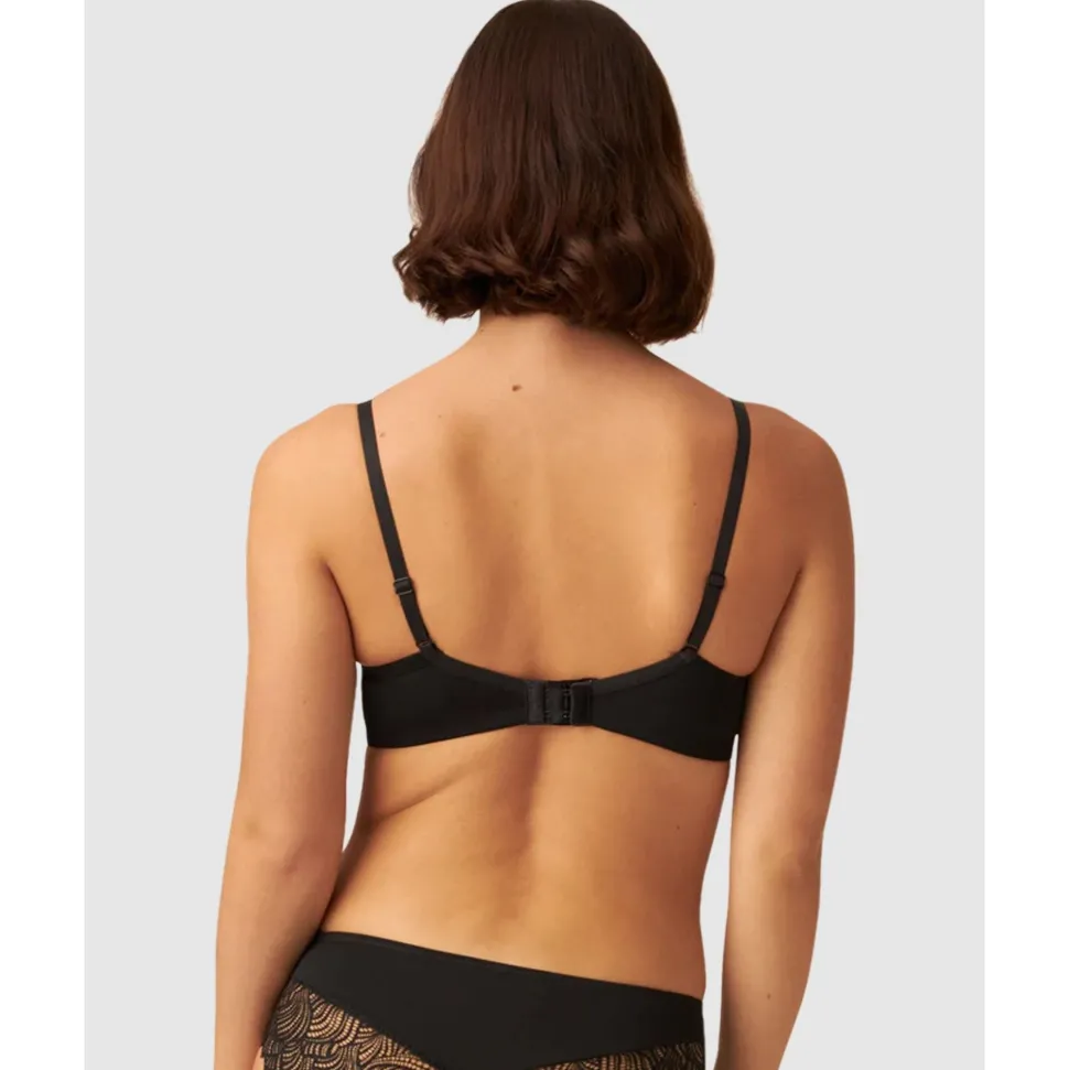 Buy The Friday Recycled Lace Lined Underwire Bra-Black
