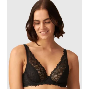 Buy The Friday Sheer Recycled Lace Underwire Bra-Black