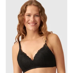 Buy The Friday Wirefree Recycled Lace Bra-Black