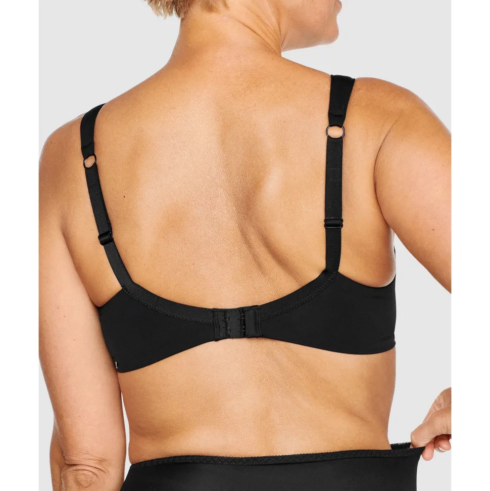 Buy The Wednesday Wireless T-Shirt Bra with Padded Straps-Black