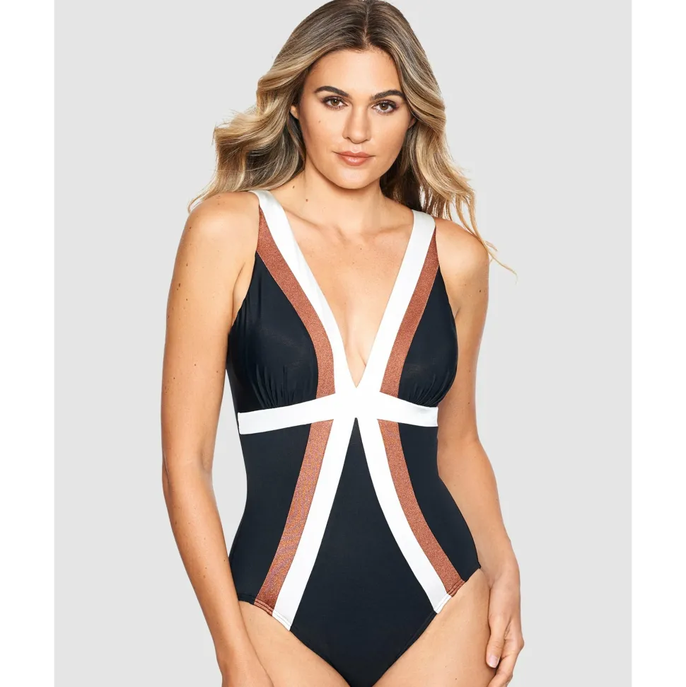 Buy Trilogy V Neck Underwired Tummy Control Swimsuit