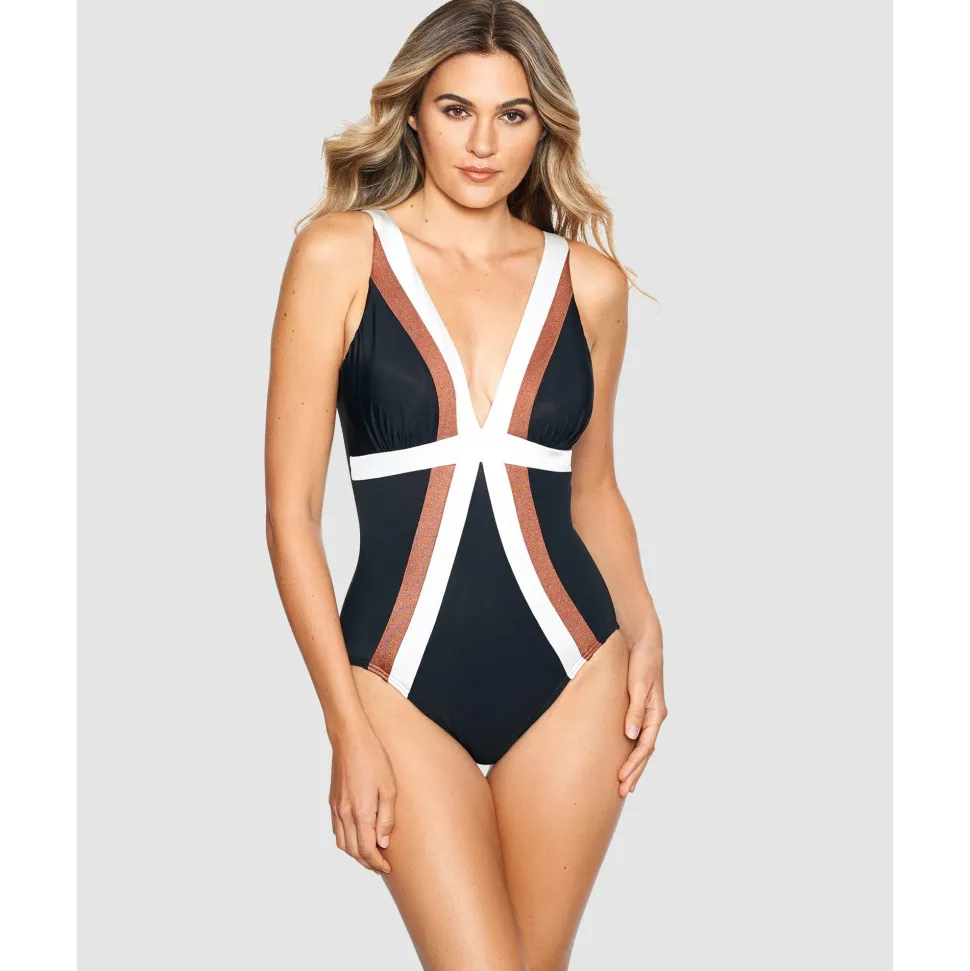 Buy Trilogy V Neck Underwired Tummy Control Swimsuit