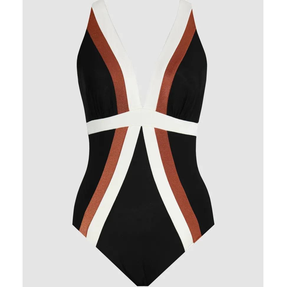 Buy Trilogy V Neck Underwired Tummy Control Swimsuit