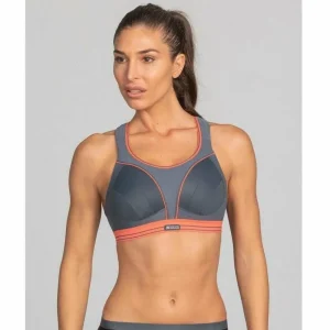 Buy Ultimate Run Bra-Grey/Coral
