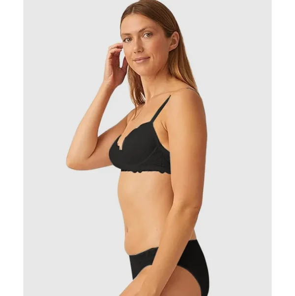 Buy Underwire Padded Zig Zag Lace Bra