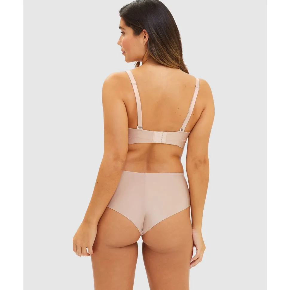 Buy Unseen Bandeau Bra Wired Molded Foam Cup-Blush/Beige