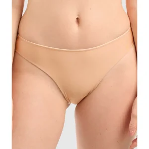 Buy Unseen No Show Brazilian Style High Cut Tanga Brief-Blush-Beige