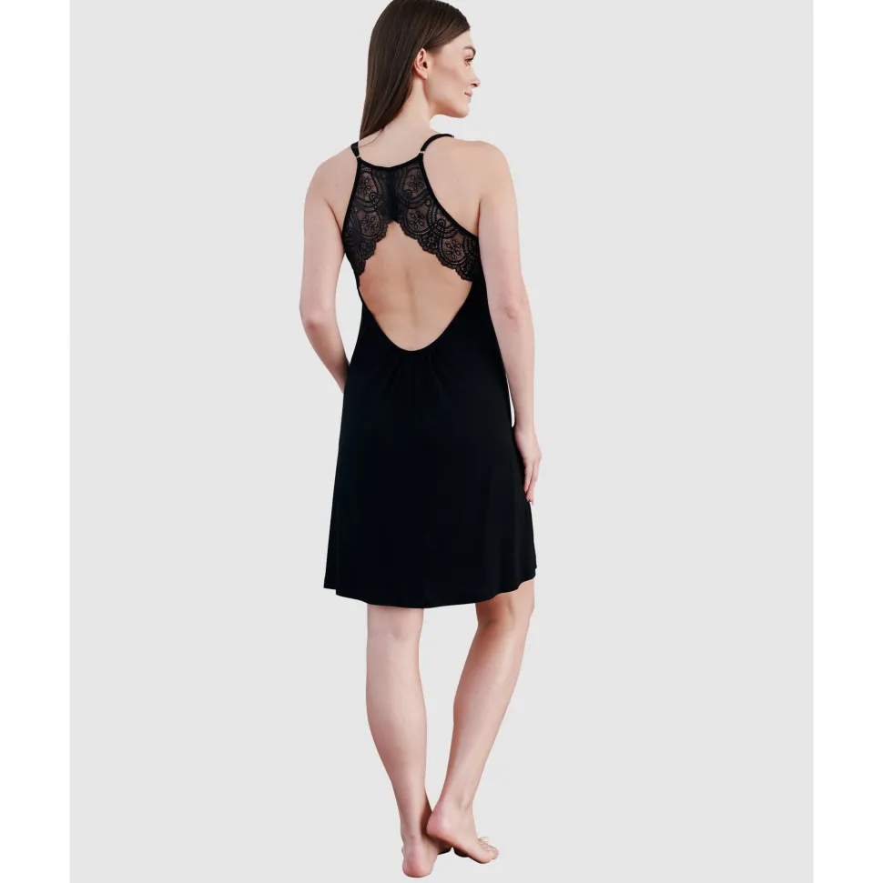 Buy Viscose & Lace Short Chemise Nightie