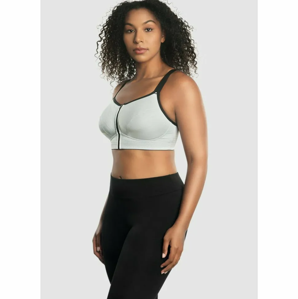 Buy Wave Wirefree Zip Front Sports Bra