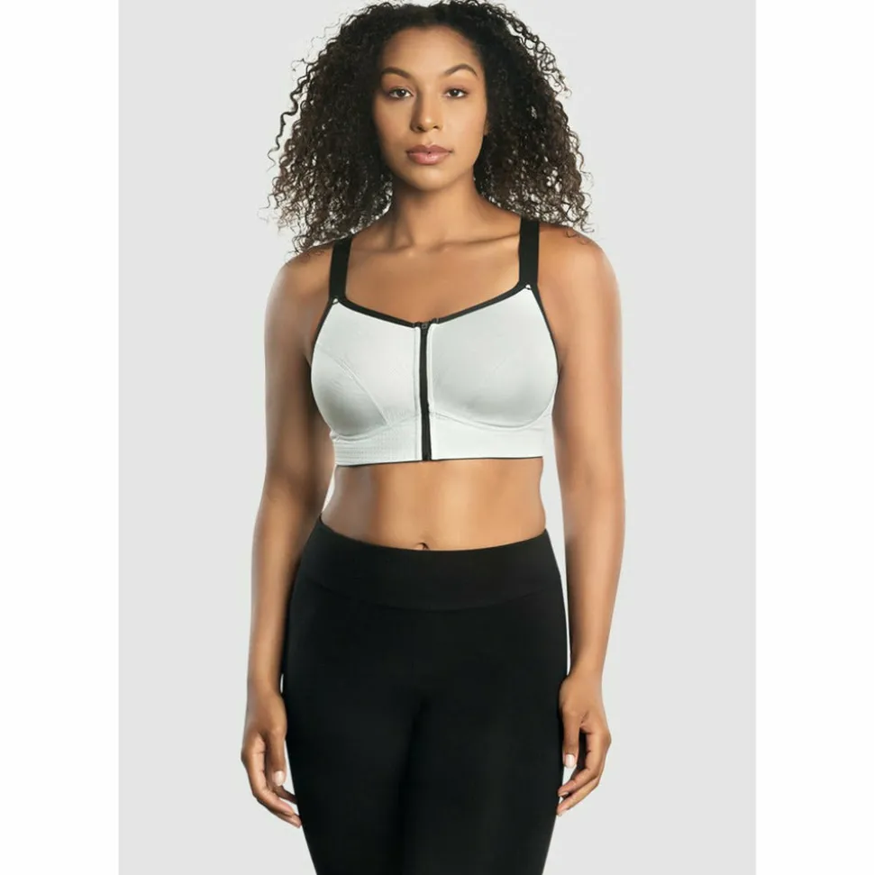 Buy Wave Wirefree Zip Front Sports Bra