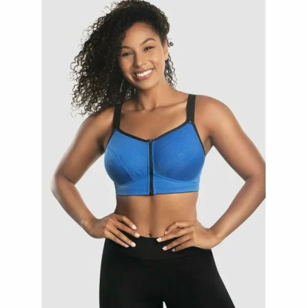 Buy Wave Wirefree Zip Front Sports Bra