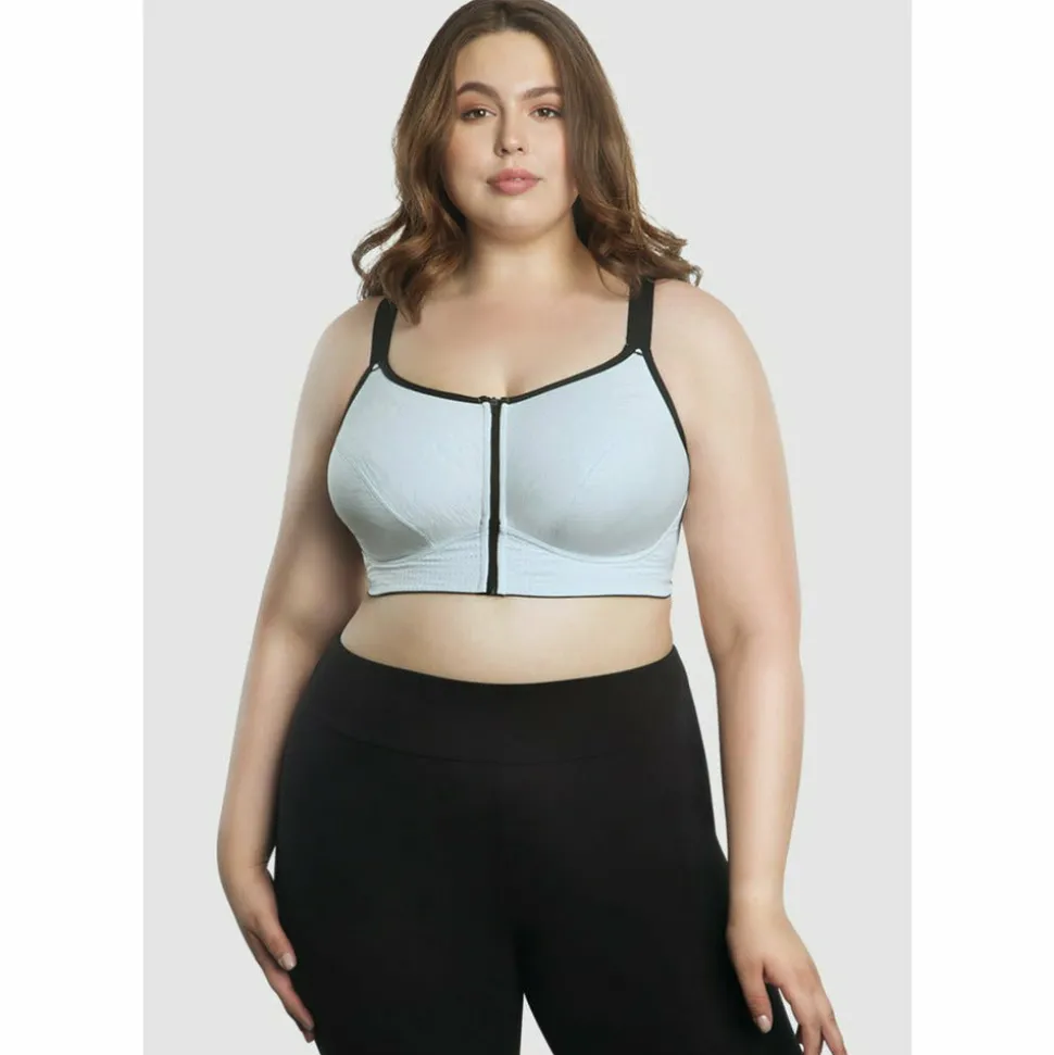 Buy Wave Wirefree Zip Front Sports Bra