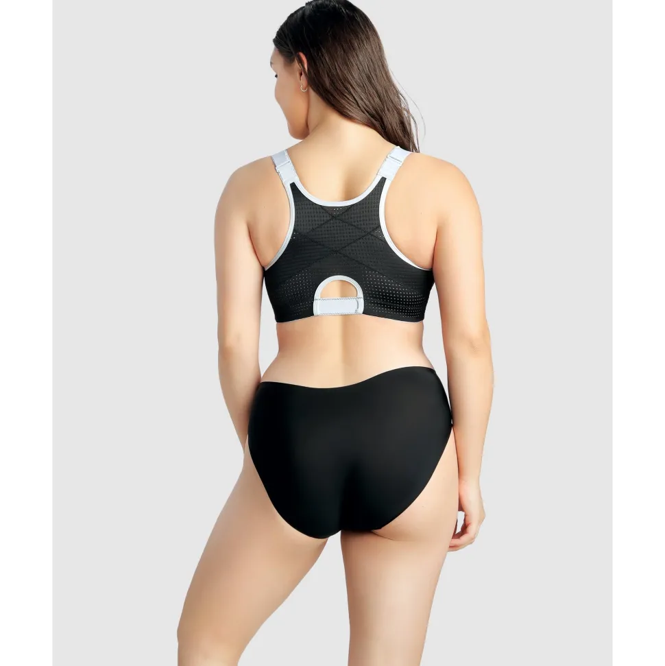 Buy Wave Wirefree Zip Front Sports Bra