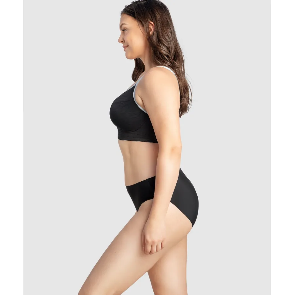 Buy Wave Wirefree Zip Front Sports Bra