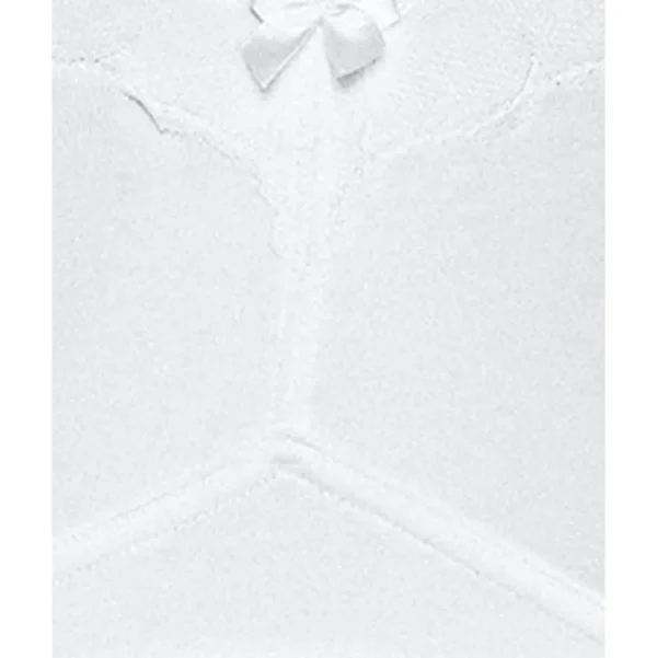 Buy Wide Strap Wirefree Cotton Bra with Lace-White